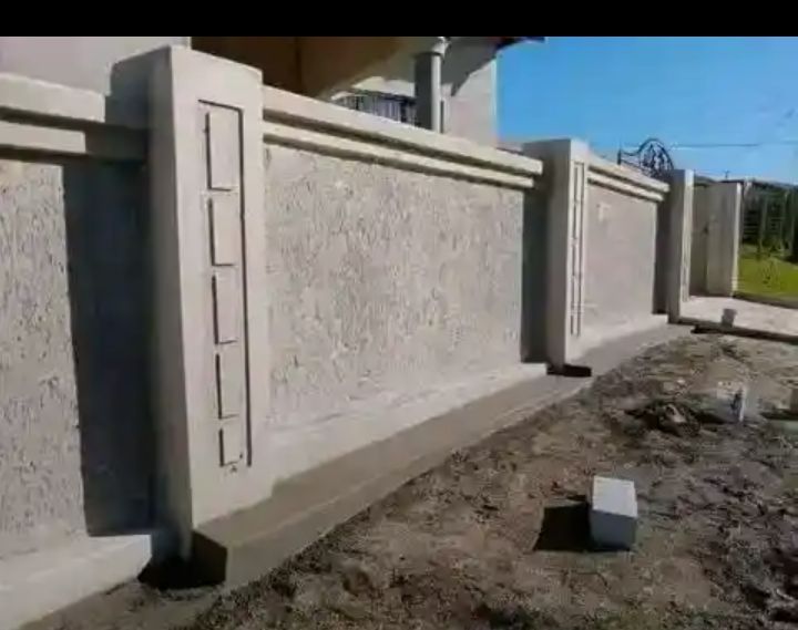 Precast boundary wall finish
